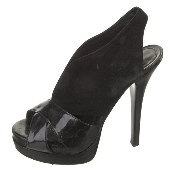 FENDI Black Peep Toe Slingback Heels-fit like 7.5 or 8 - Picture 3 of 10